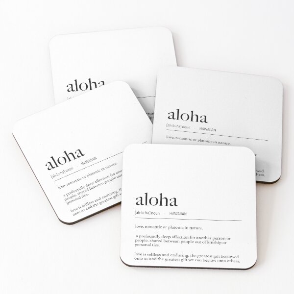 Item preview, Hawaiian Aloha (Love) Definition designed and sold by lolomastudio.