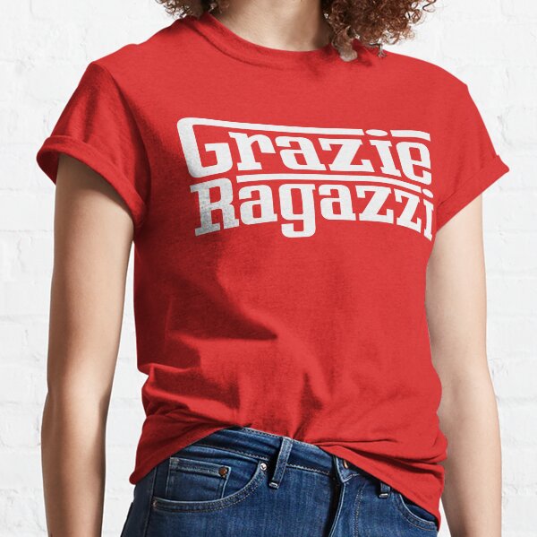 Grazie Ragazzi Check White Classic T-Shirt