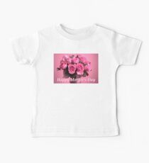Mother's Day Card/tote/case/cushion: Pink Roses Baby Tee
