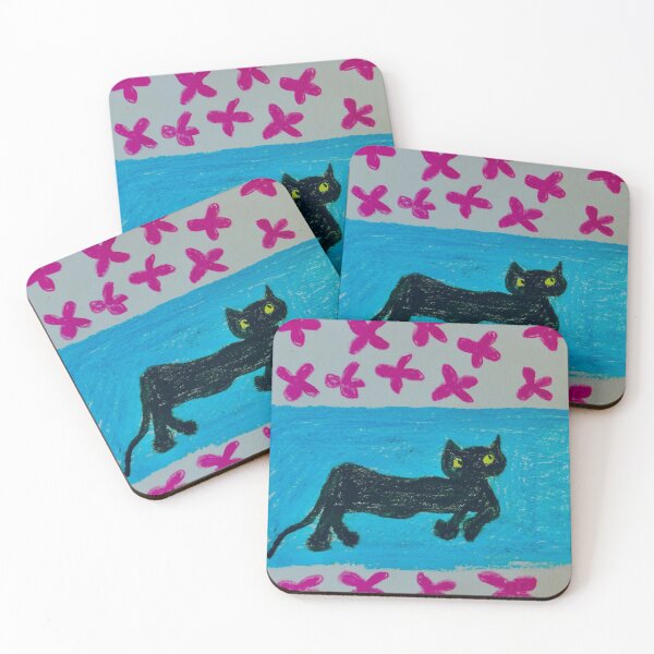 Item preview, Cat swing in flowers designed and sold by Tonyasartprints.