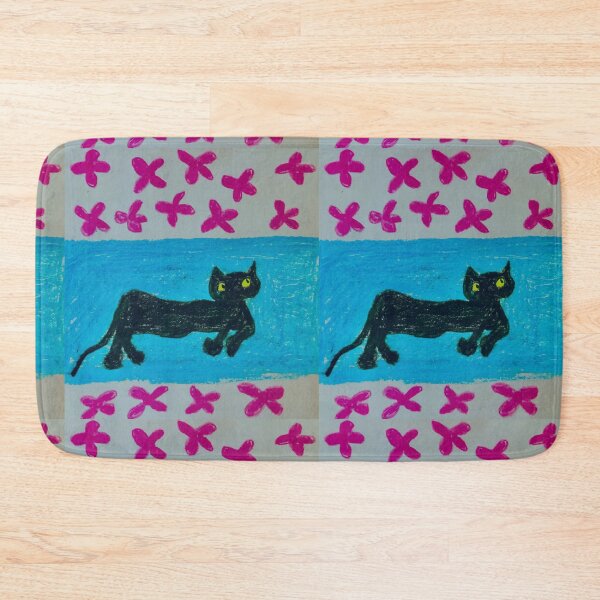 Item preview, Cat swing in flowers designed and sold by Tonyasartprints.