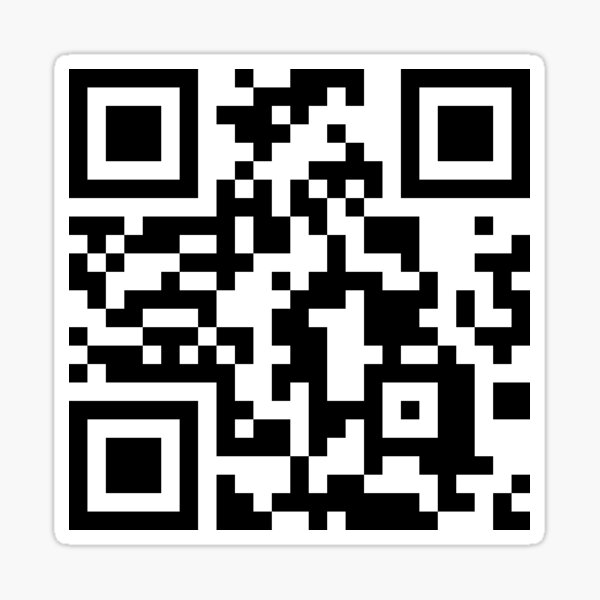 Radio Reality City QR Code Pattern Sticker