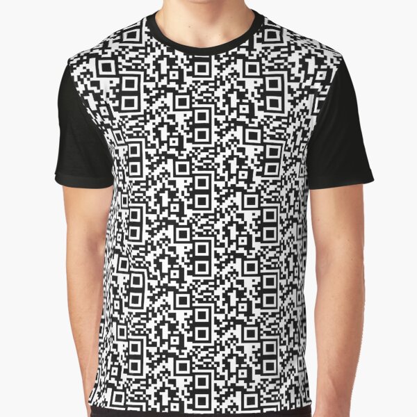Radio Reality City QR Code Pattern Graphic T-Shirt