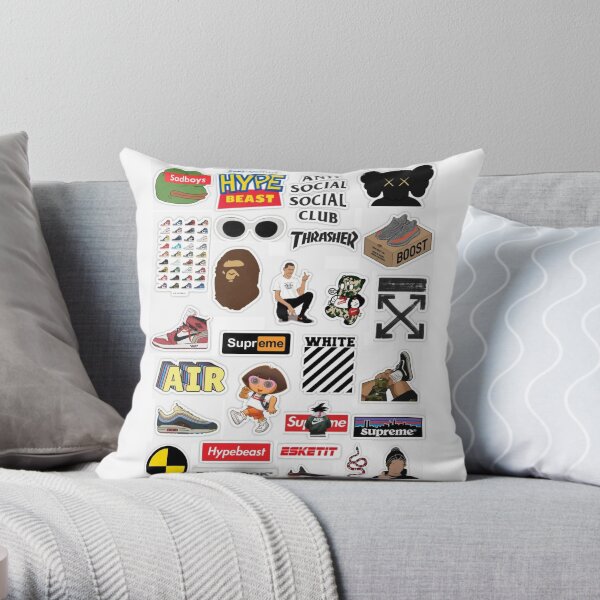 supreme pillow sticker