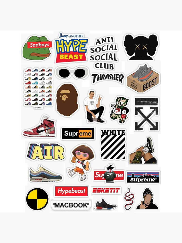 Hypebeast Stickers Redbubble - hypebeast clothing roblox