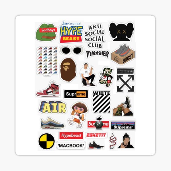 Hypebeast Stickers Redbubble - the streets decal creators roblox
