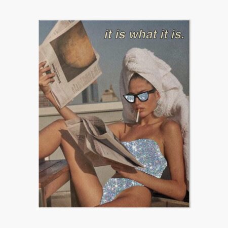 It is what it is. Art Board Print