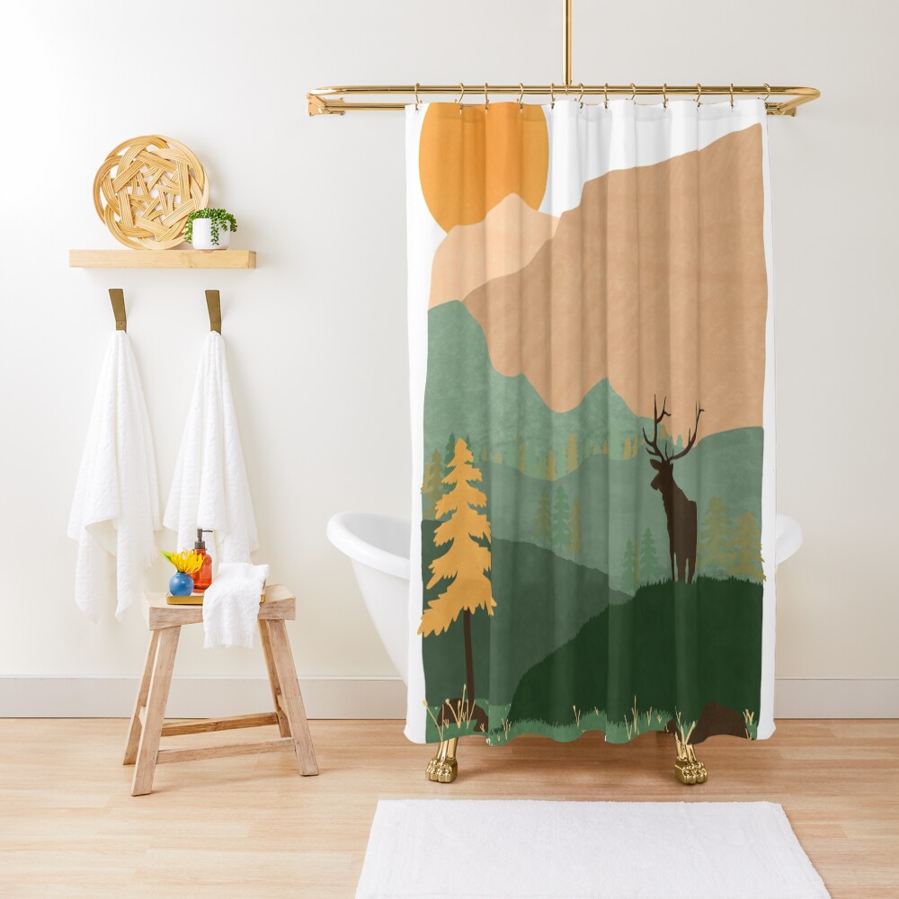 "Autumn in the Bob Marshall Wilderness" Shower Curtain by 2khawks