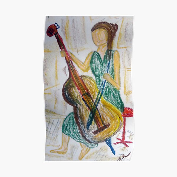 Barefoot Cello Busker Poster