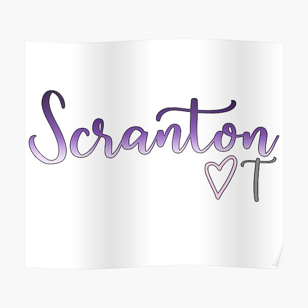 Scranton OT ♥ (right, gradient) Poster
