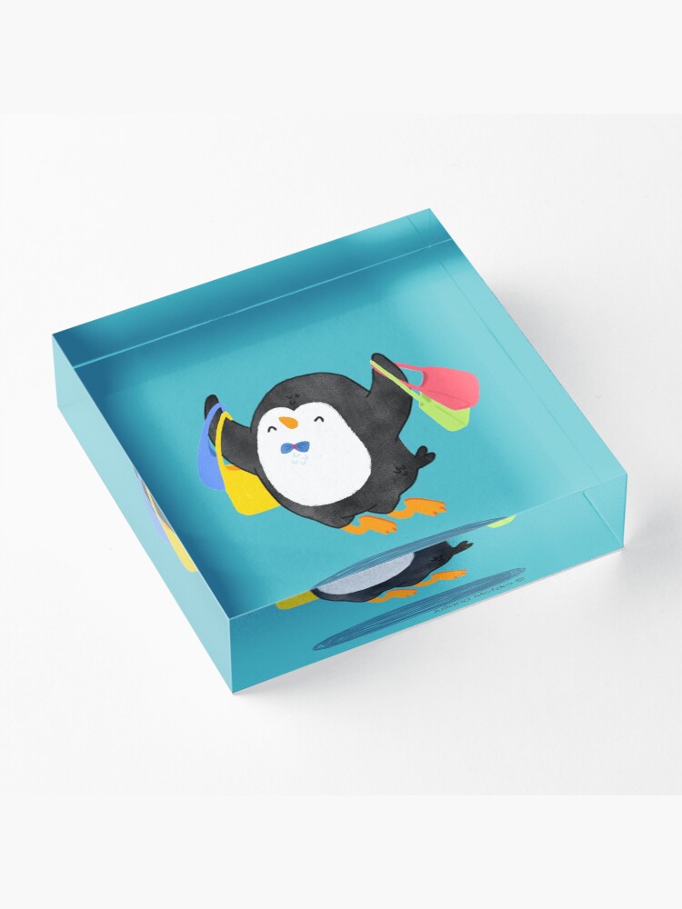 Alternate view of Penguin Shopping Acrylic Block