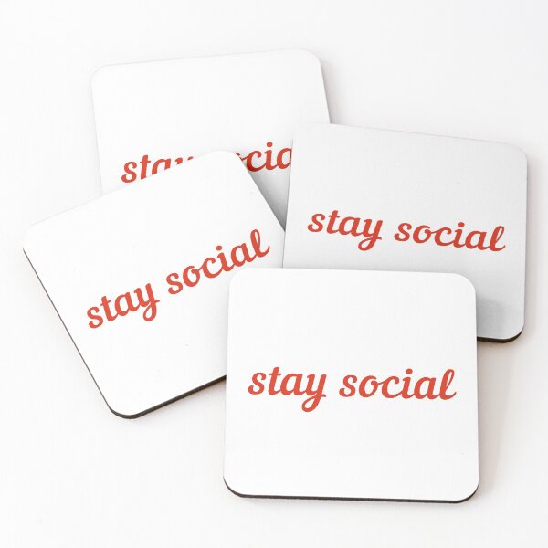 Item preview, stay social lowercase lettering designed and sold by Urban-Lettering.