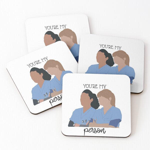 Meredith and Christina Grey’s Anatomy Coasters (Set of 4)