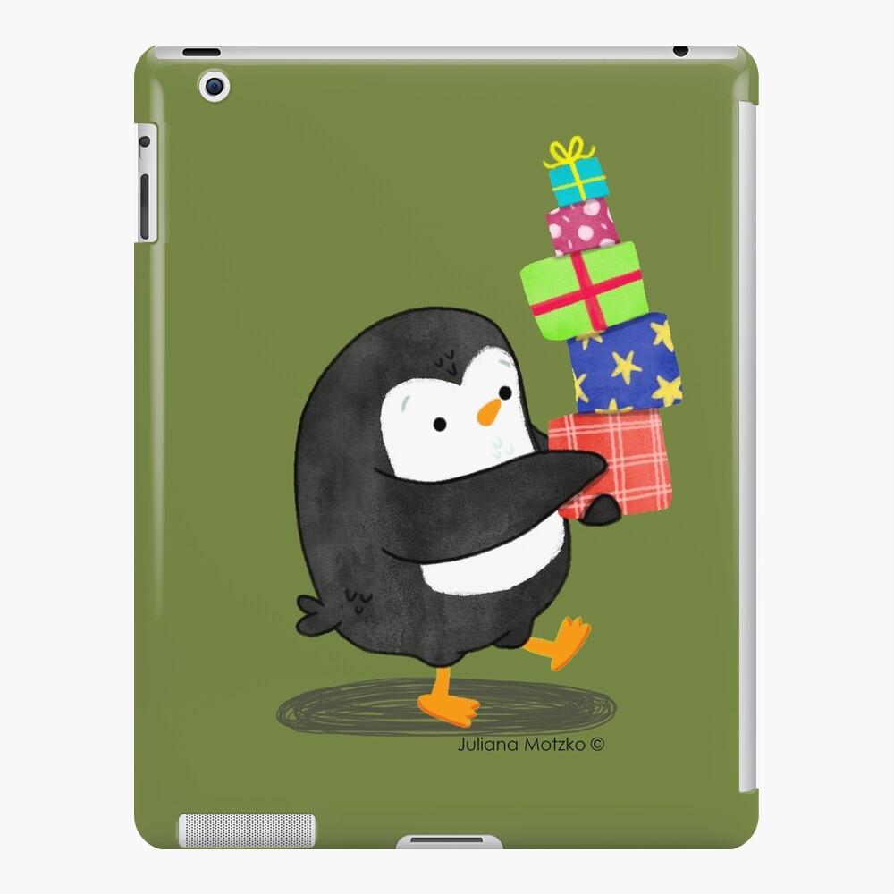 Penguin with some Gifts iPad Case & Skin