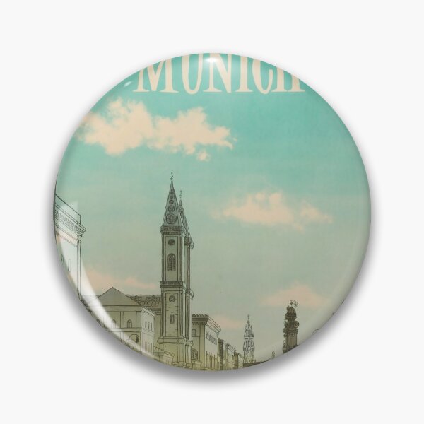 Item preview, Munich vintage travel poster designed and sold by stickart-marek.