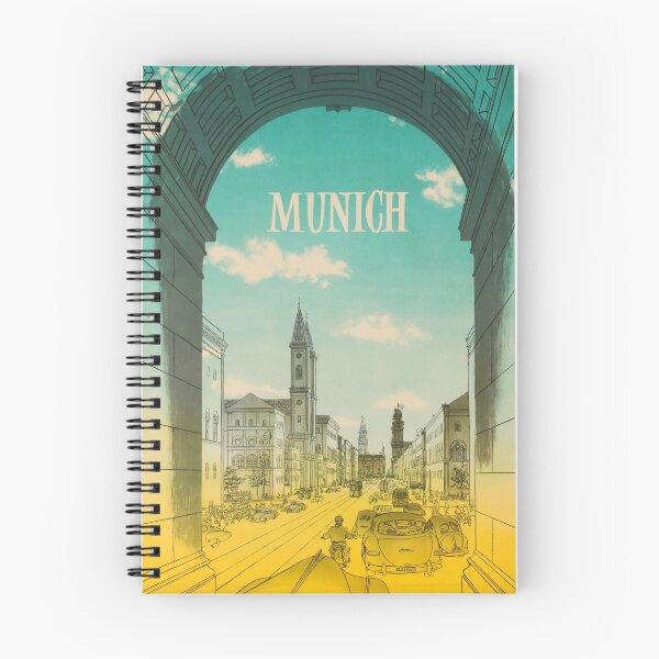 Item preview, Munich vintage travel poster designed and sold by stickart-marek.
