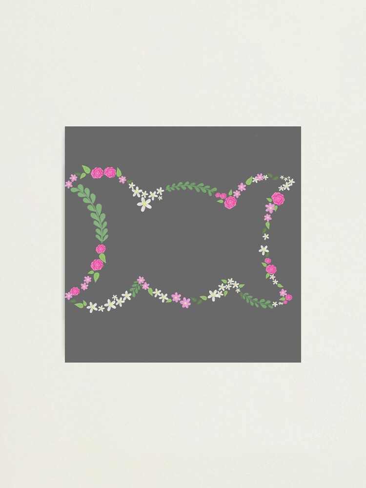 Alternate view of Floral triple moon Photographic Print