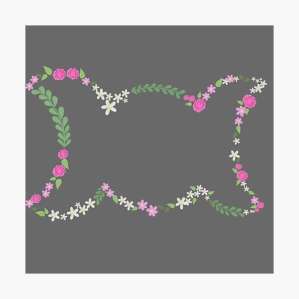 Floral triple moon Photographic Print