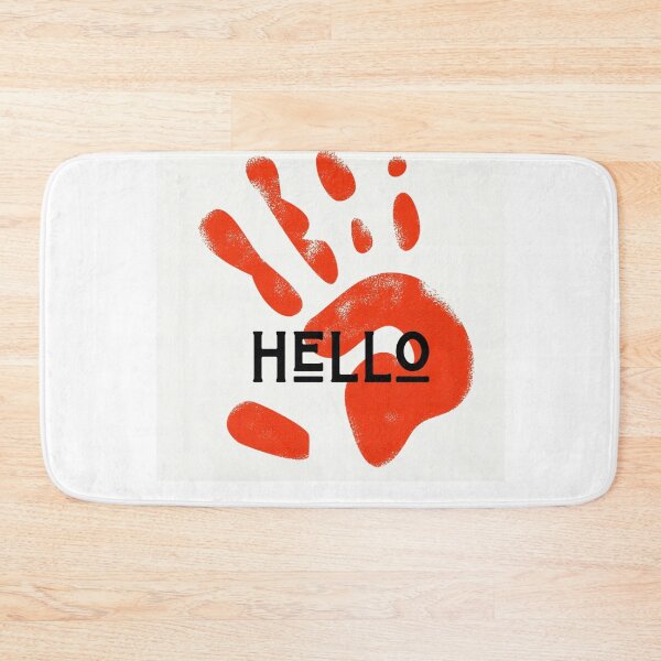 Item preview, Hello with red hand designed and sold by Souperjumble.