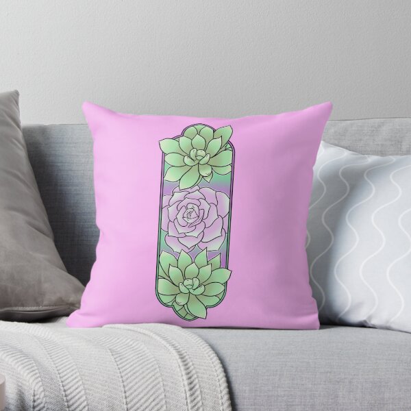 Three Big Succs Throw Pillow
