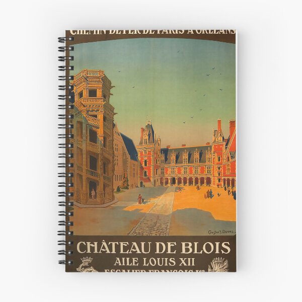Artikelvorschau, Chateau de Blois vintage travel poster entworfen und verkauft von stickart-marek.