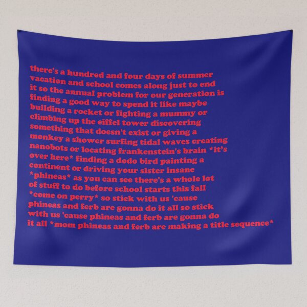 Item preview, Phineas and Ferb Lyrics designed and sold by melkin05.