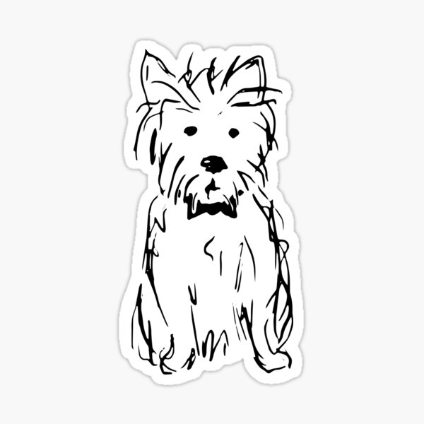 Item preview, Milo the Westie dog designed and sold by SaryandSaff.