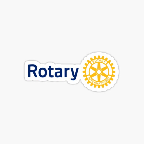 Vista previa del artículo con la obra «Logotipo rotativo», diseñado y vendido por RotaryStickers.