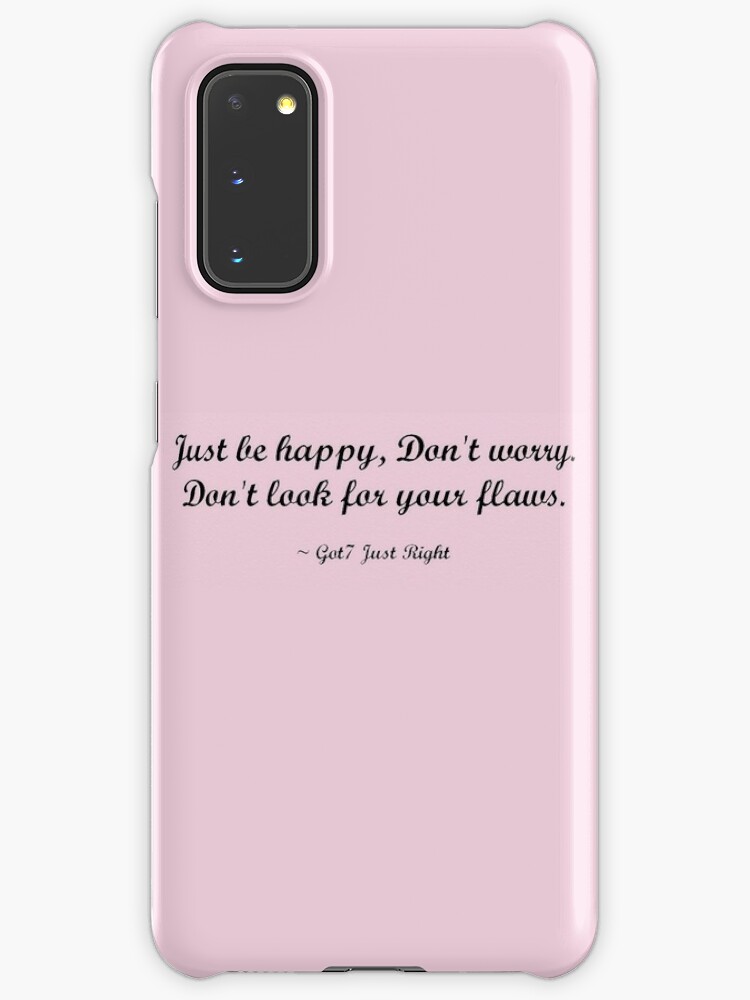 Just Right Got7 Lyrics Pink Ver Case Skin For Samsung Galaxy By Nicki17 Redbubble