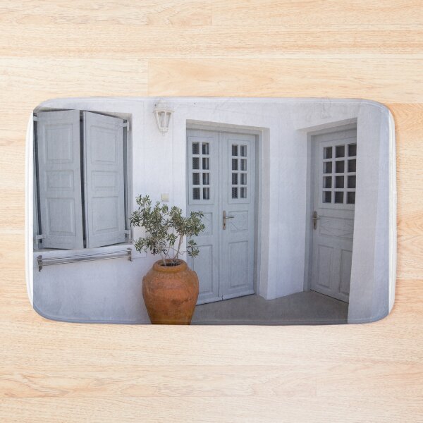 Item preview, Two blue doors and shutters in Greek house. designed and sold by Anne Scantlebury.