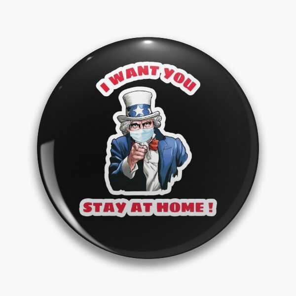 Item preview, I Want You To Wash Your Hands and stay at home Uncle Sam Sticker designed and sold by PrintOfi.