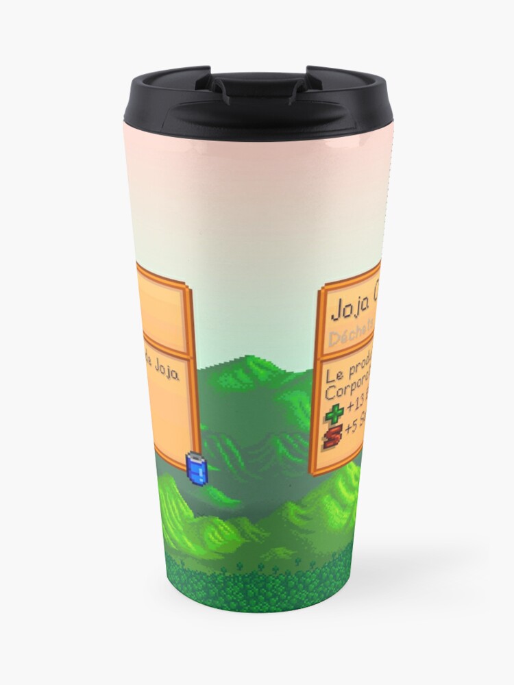 Stardew Valley Joja Cola French Travel Mug By Popdia Redbubble