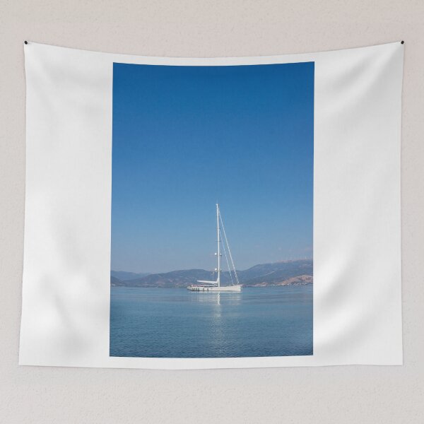 Item preview, Sailing boat in Nafplio, Greece. designed and sold by Anne Scantlebury.