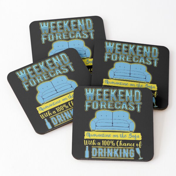 Item preview, Weekend Forecast Quarantine and Drinking T Shirt designed and sold by Dan66.