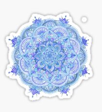 Watercolour mandala blue Sticker