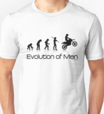 Evolution of Men- Off Road Motorcycle Unisex T-Shirt