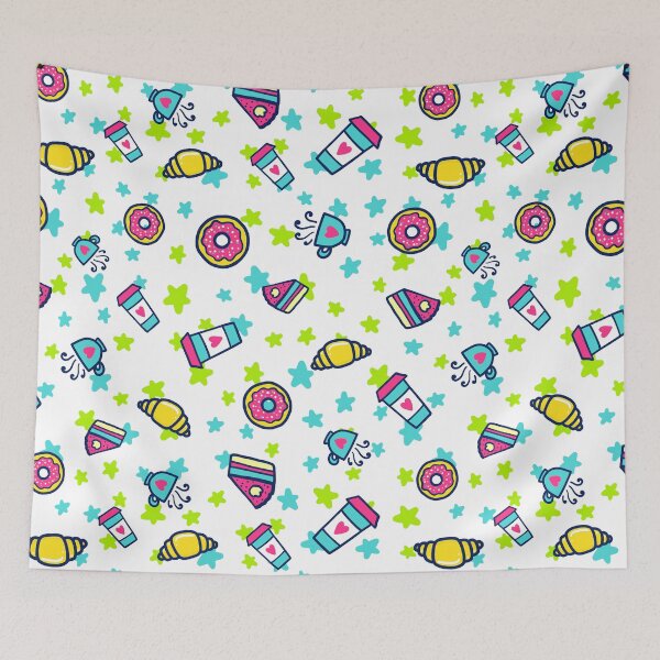 Item preview, Pastry & Coffee - Doodles designed and sold by karspaul.