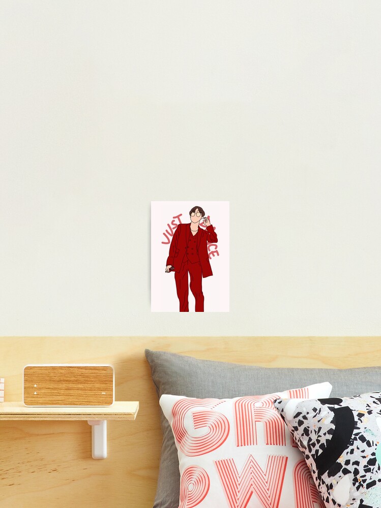 J-Hope Just Dance Red Suit - BTS Outline Fanart Greeting Card for Sale by  okaylex