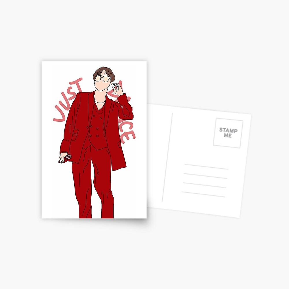 J-Hope Just Dance Red Suit - BTS Outline Fanart Sticker for Sale by  okaylex