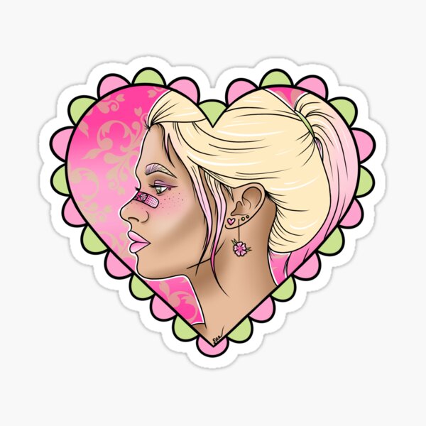 Pastel Sakura Lady Sticker