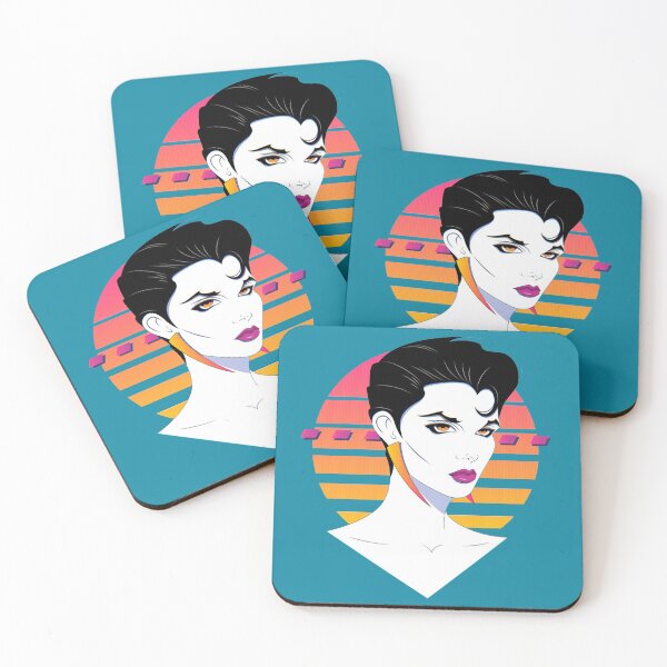 Item preview, Salty-Dog Retro Nagel Style Cyberpunk Portrait designed and sold by salty-dog.