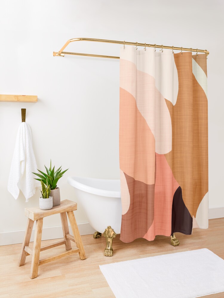 Alternate view of Floria V2 Shower Curtain