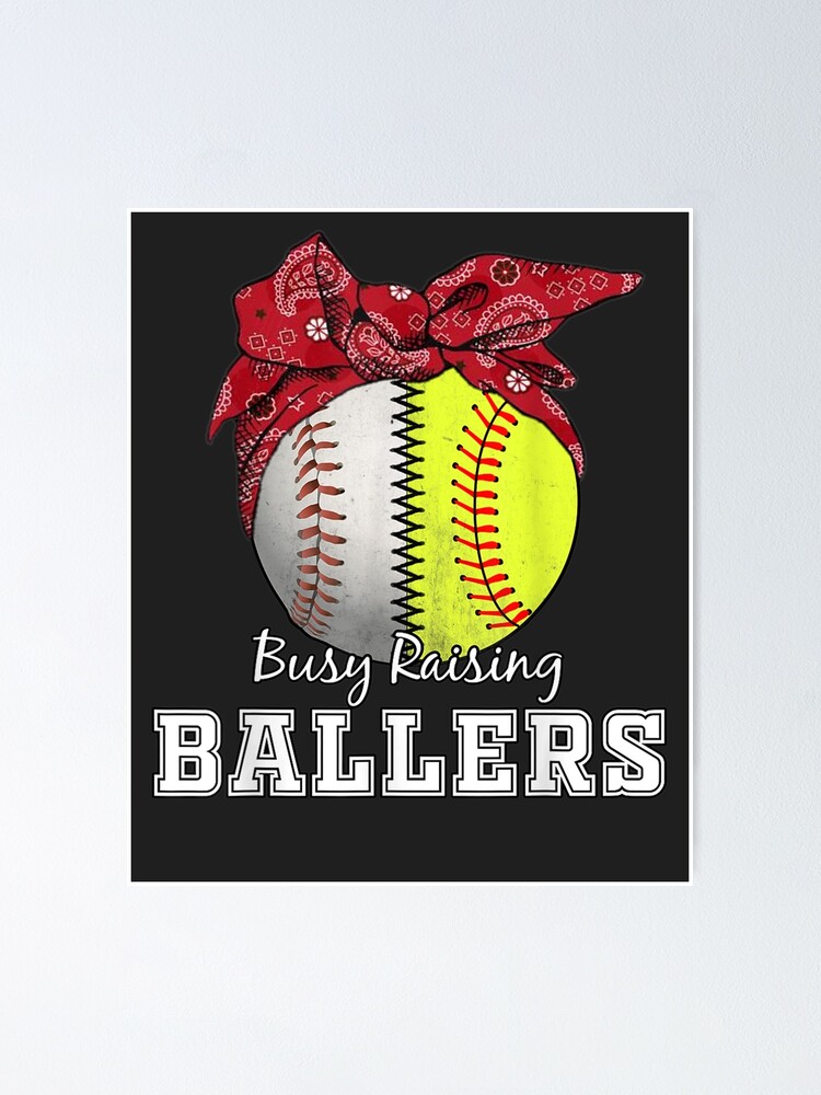 Baseball Mom, Softball Mom Shirt, Busy Raising BALLERS, Mom of