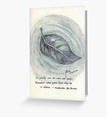 A Leaf Greeting Card