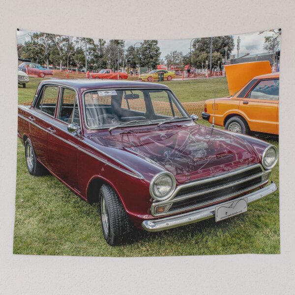 Item preview, Misted bonnet Ford Cortina in maroon designed and sold by Cars around Adelaide.