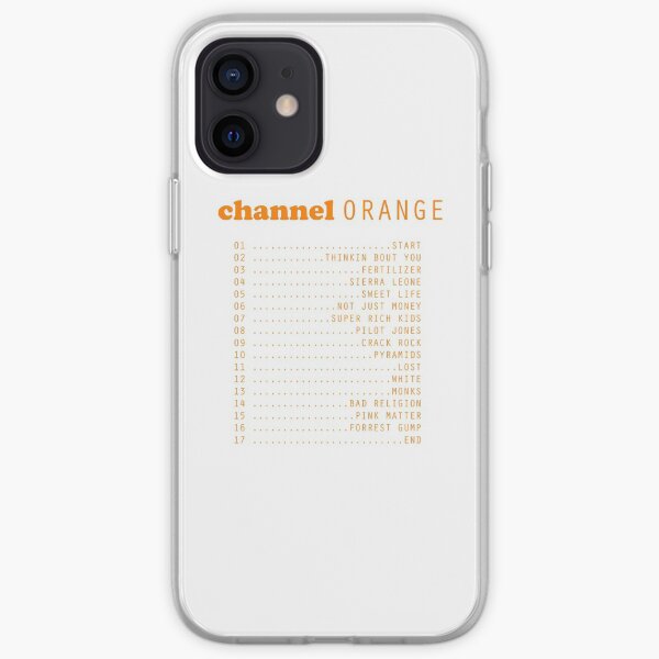 Channel Orange Songs iPhone Soft Case