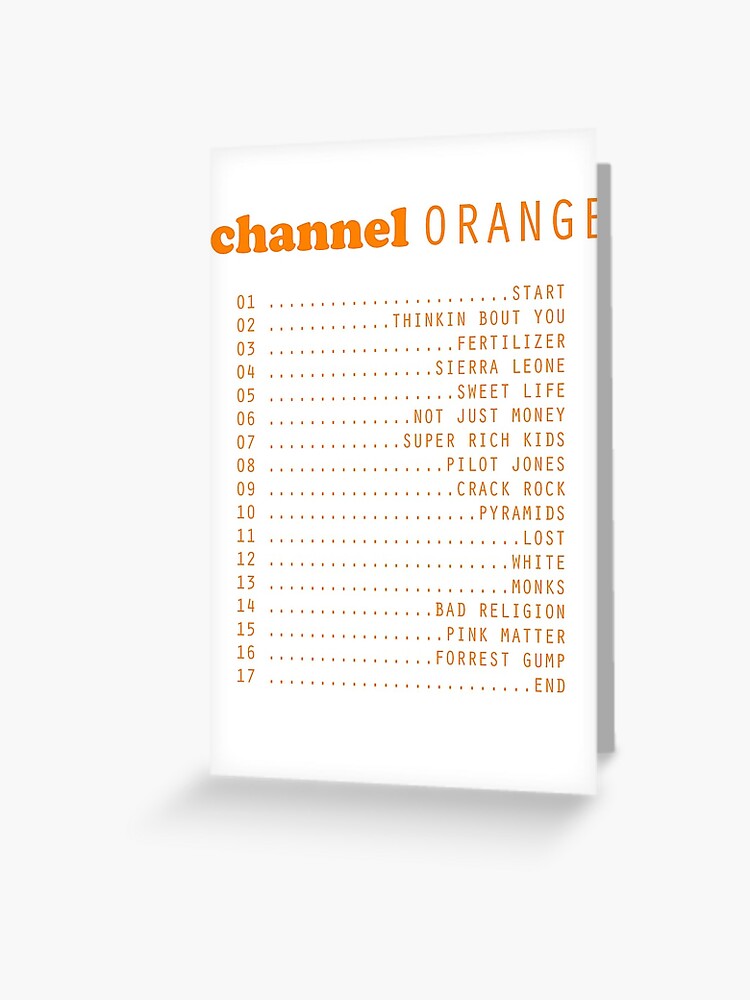 channel orange tracklist listen
