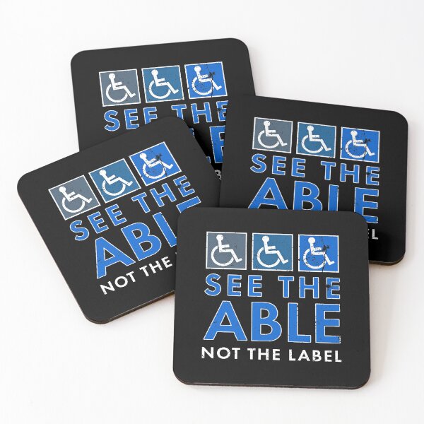 Aperçu de l'œuvre Voir le handicap pas le label Grunge Handicap en fauteuil roulant créée et vendue par SoCoolDesign.
