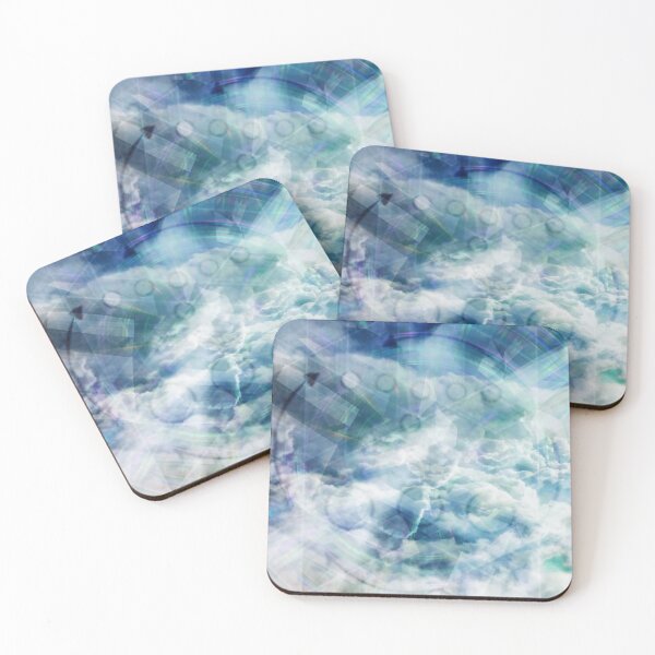 Item preview, Cloudy Sky with Abstract Overlayed Symbols and Refracting Light Beams designed and sold by IncrediVFX.