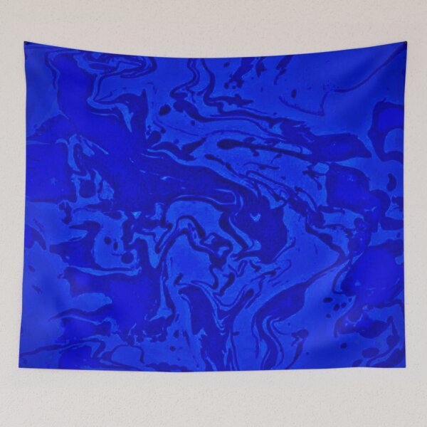 Item preview, Cobalt - blue black abstract swirl pattern designed and sold by JaycraveDesigns.